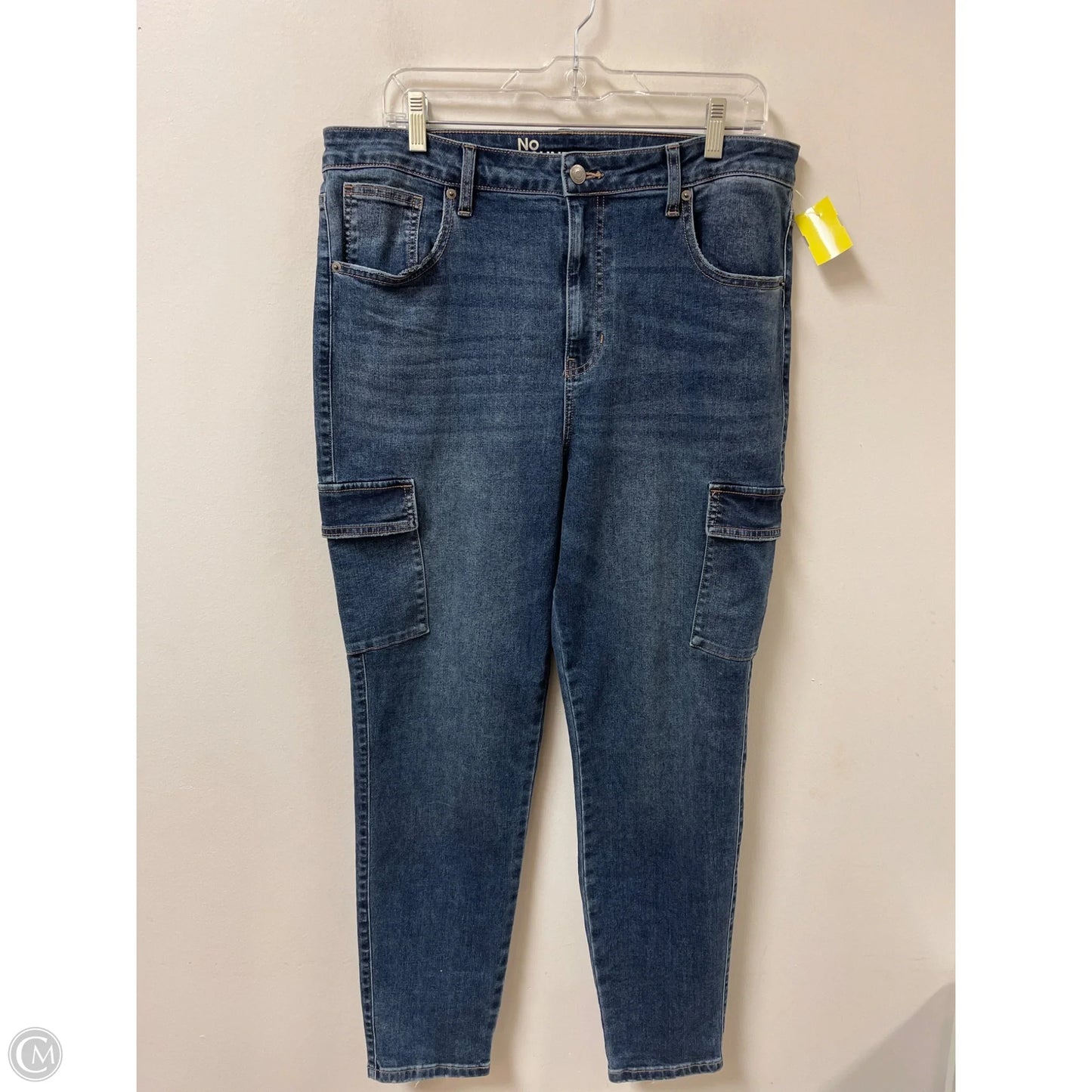 Jeans Skinny By No Boundaries In Blue Denim, Size: 16