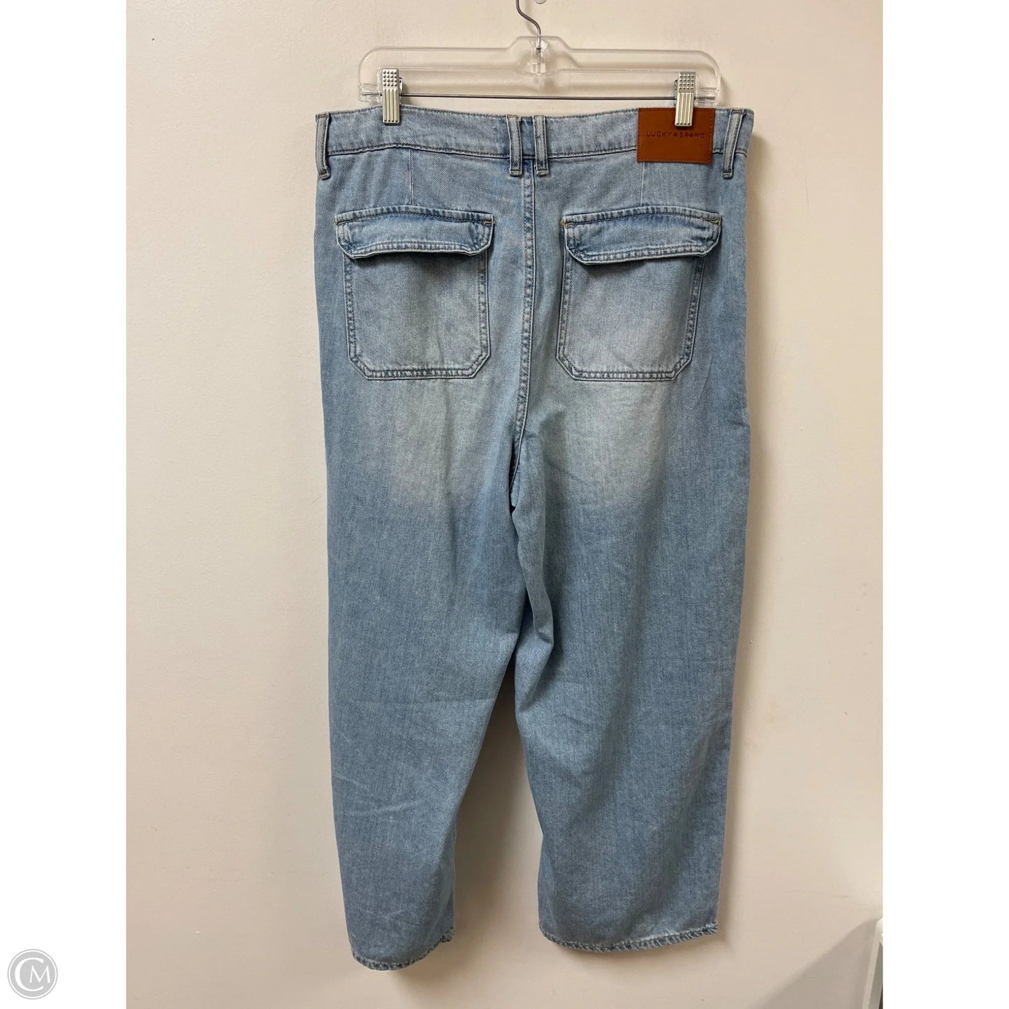 Jeans Boyfriend By Lucky Brand In Blue Denim, Size: 12
