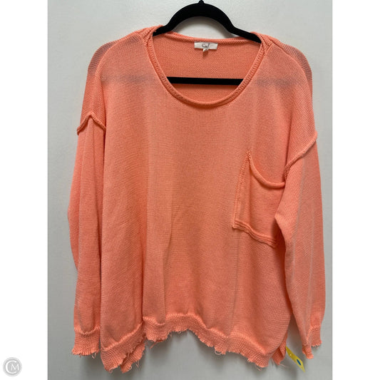 Sweater By Easel In Orange, Size: S