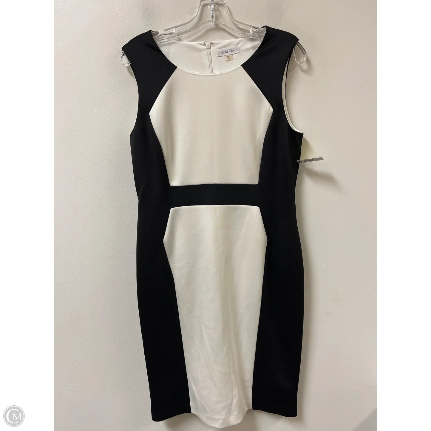 Dress Work By Calvin Klein In Black & White, Size: L