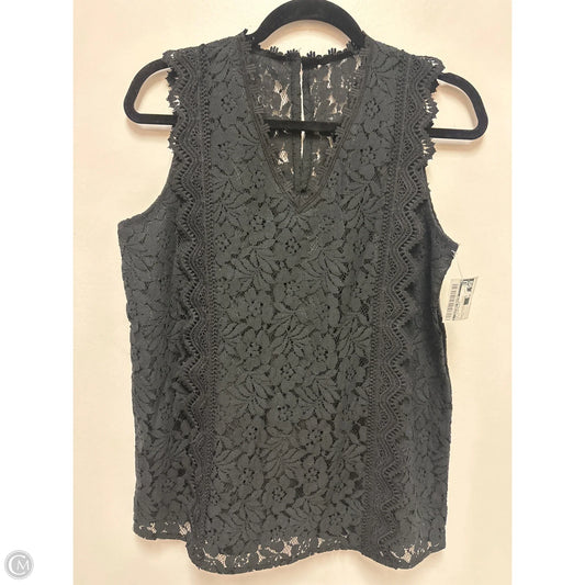Top Sleeveless By Clothes Mentor In Black, Size: L