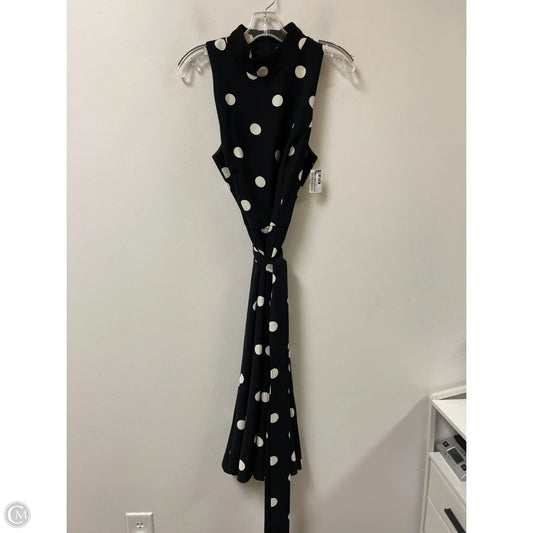 Dress Casual Midi By Lauren By Ralph Lauren In Polkadot Pattern, Size: Xl