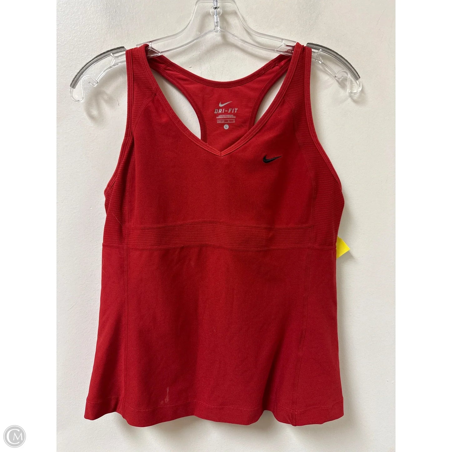 Athletic Tank Top By Nike In Red, Size: L