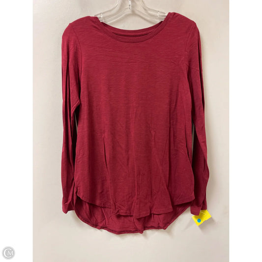 Top Long Sleeve Basic By Tahari In Red, Size: M