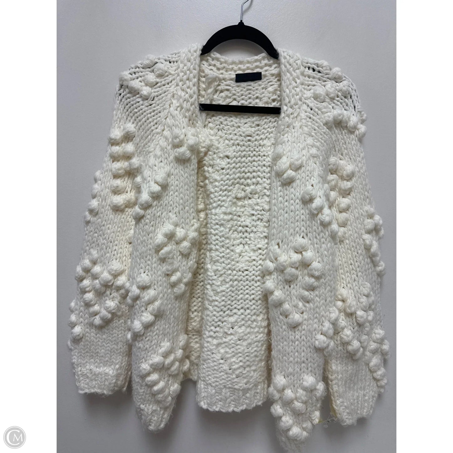 Sweater Cardigan By Vici In Cream, Size: S
