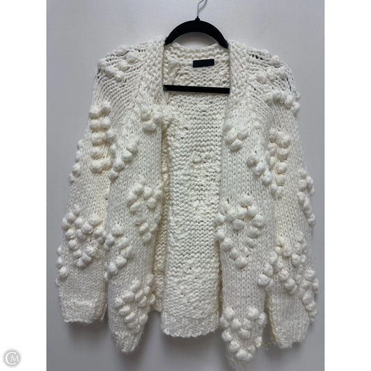 Sweater Cardigan By Vici In Cream, Size: S