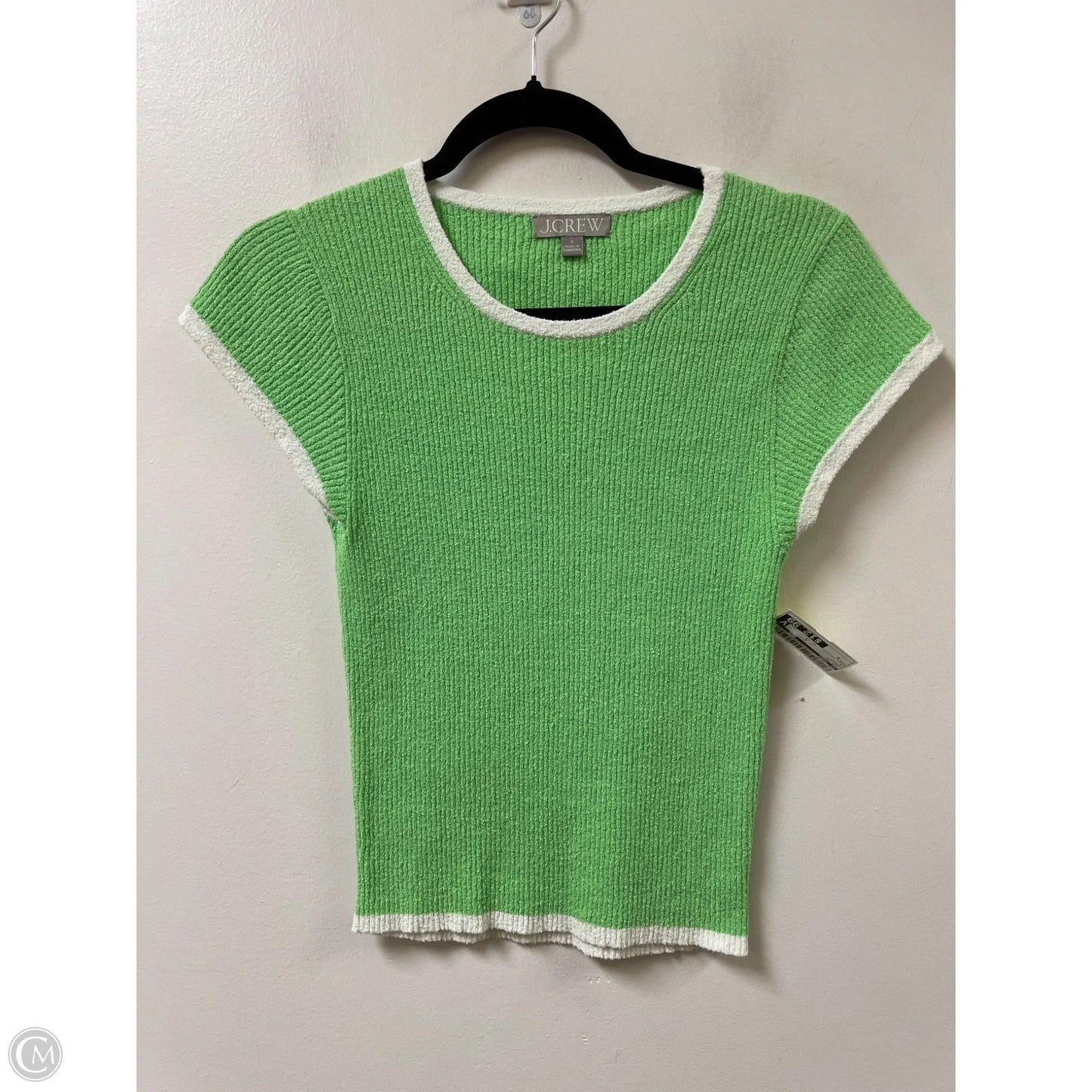 Top Short Sleeve By J. Crew In Green, Size: S