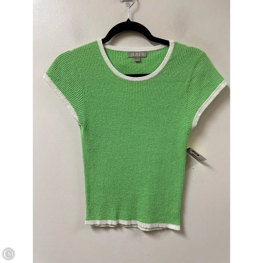 Top Short Sleeve By J. Crew In Green, Size: S