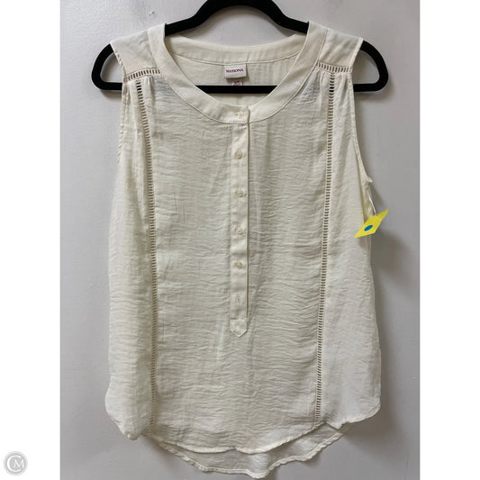 Top Sleeveless By Merona In Cream, Size: S
