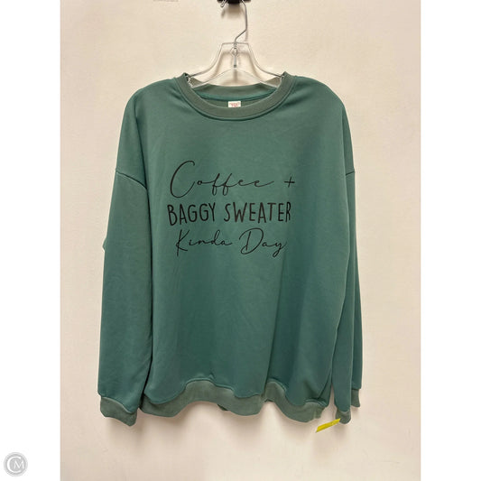 Sweatshirt Crewneck By Clothes Mentor In Grey, Size: 2x