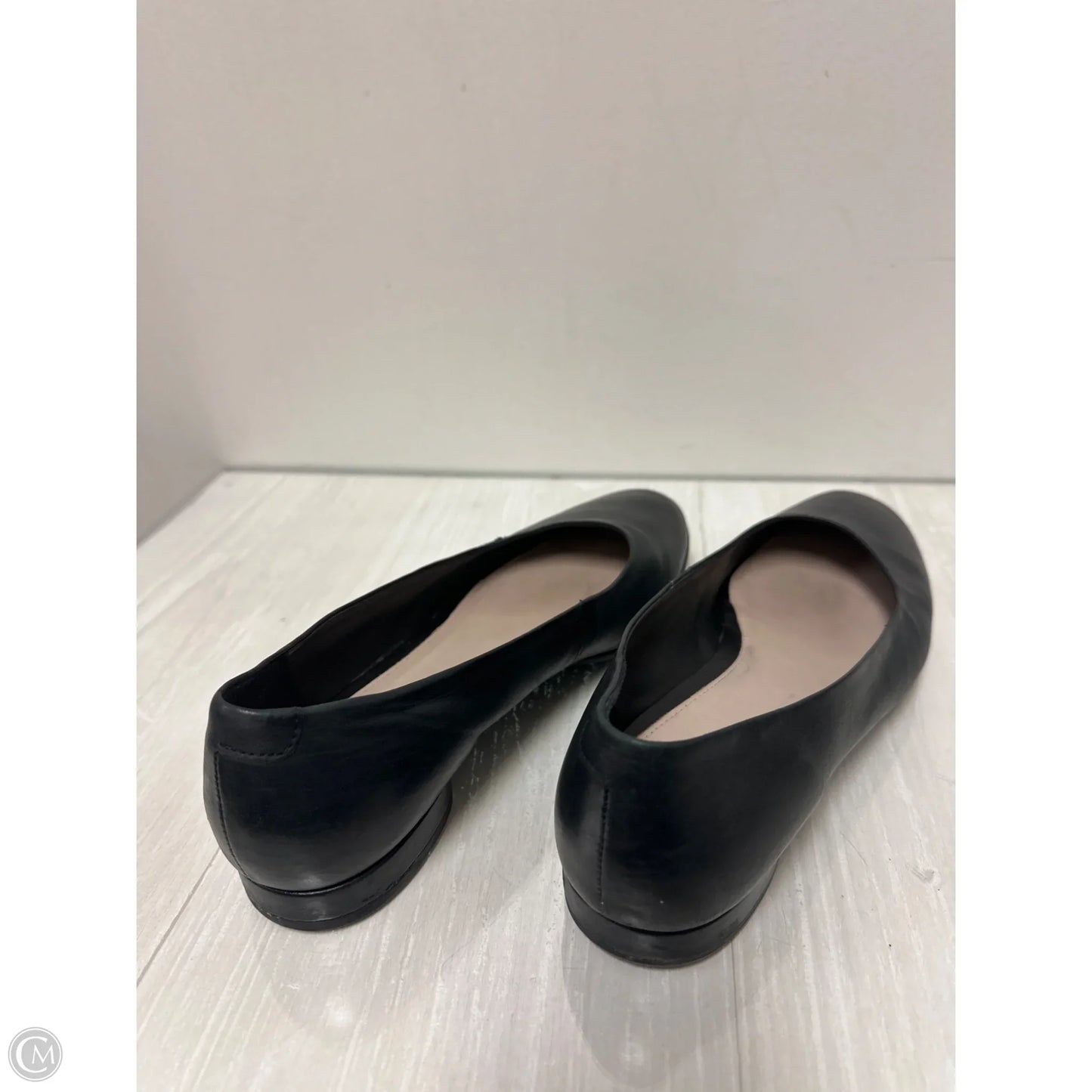 Shoes Flats By Ecco In Black, Size: 9
