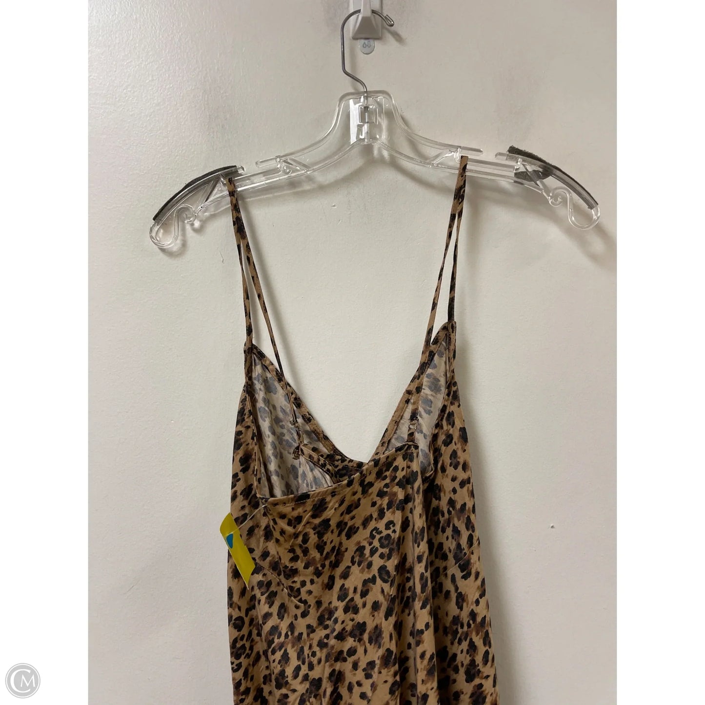 Dress Casual Midi By Time And Tru In Leopard Print, Size: L