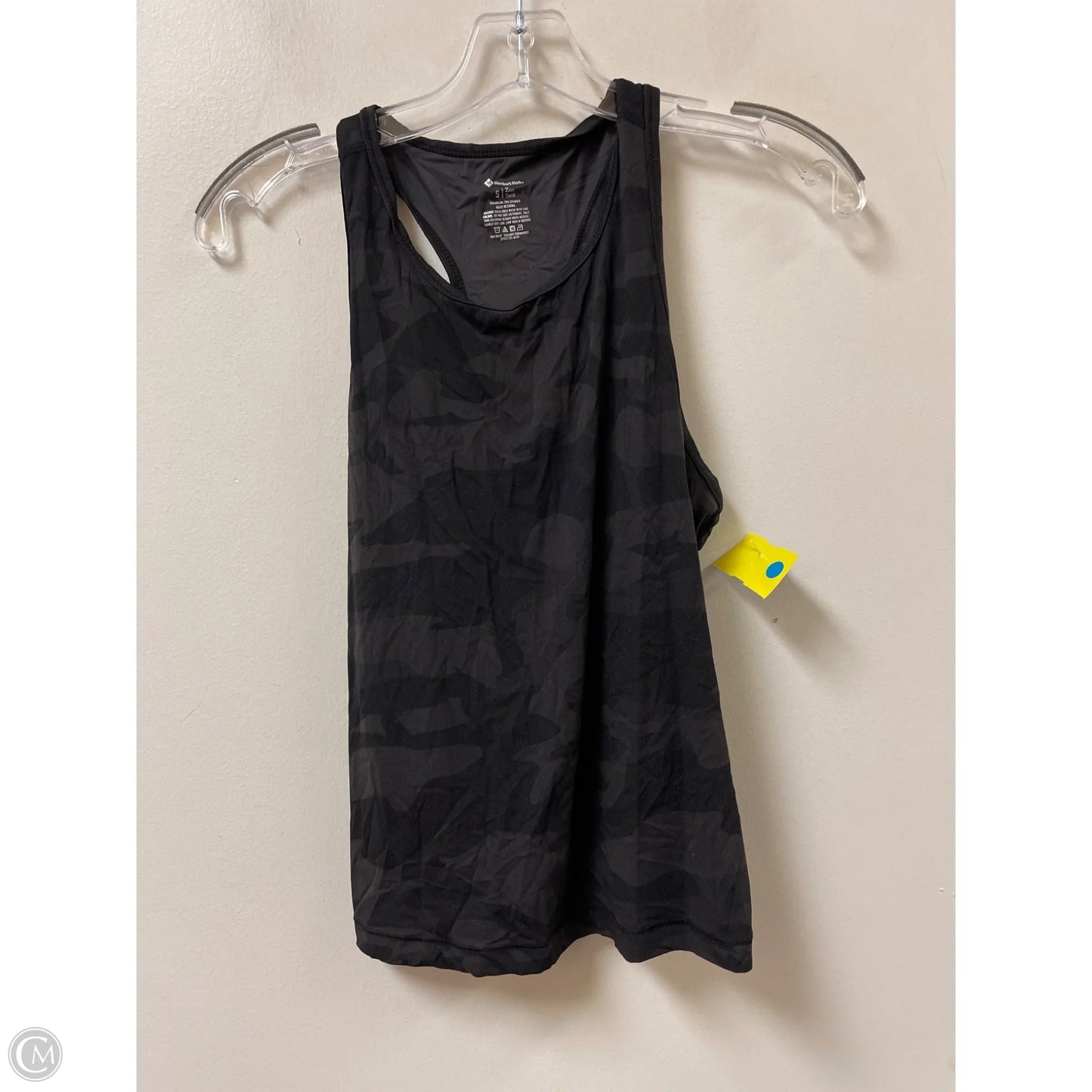 Athletic Tank Top By Members Mark In Black & Grey, Size: S