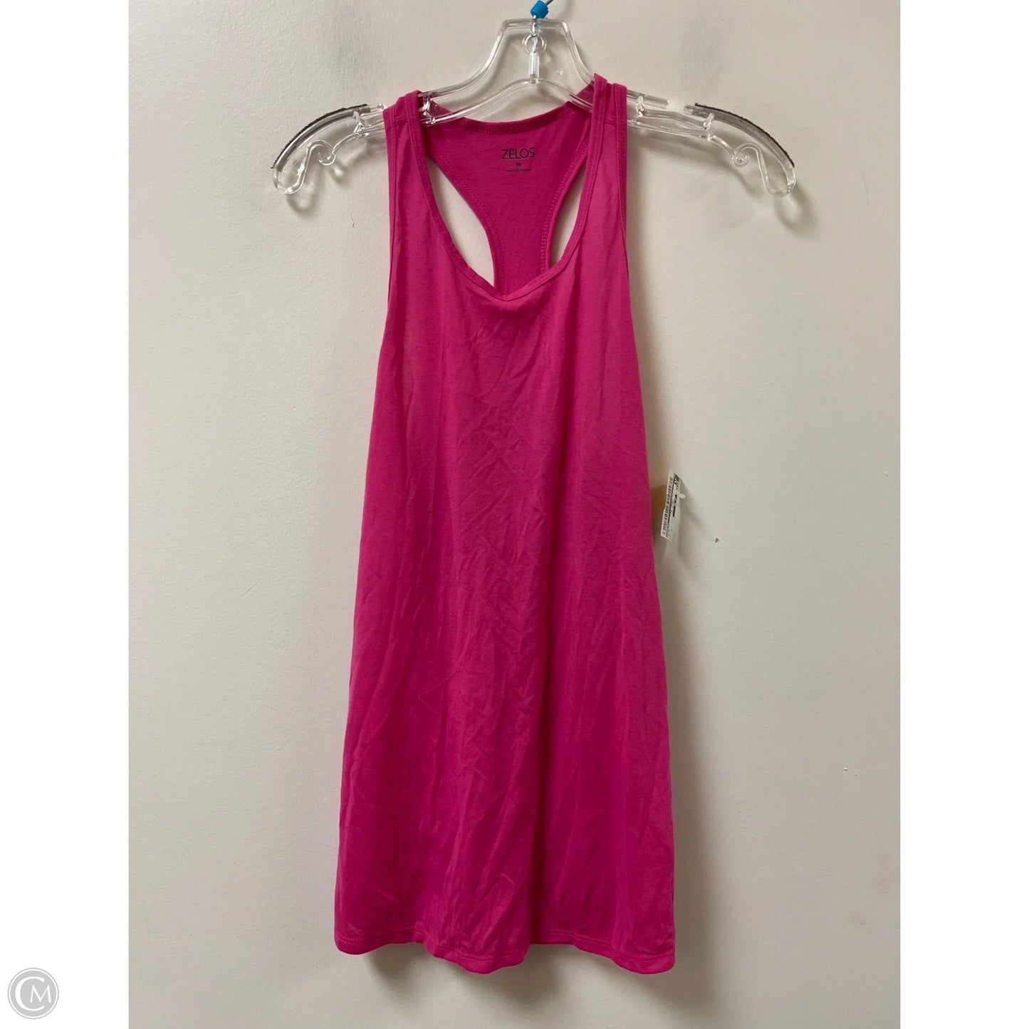 Athletic Tank Top By Zelos In Pink, Size: M