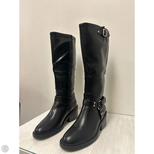 Boots Knee Heels By Shoedazzle In Black, Size: 8