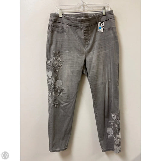 Jeans Cropped By Chicos In Grey, Size: 14