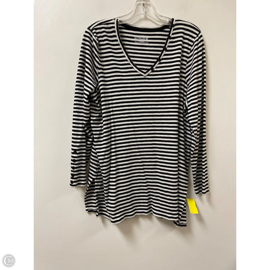 Top Long Sleeve By Chicos In Striped Pattern, Size: Xl