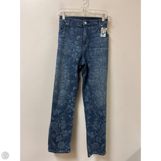 Jeans Cropped By Chicos In Blue Denim, Size: 14
