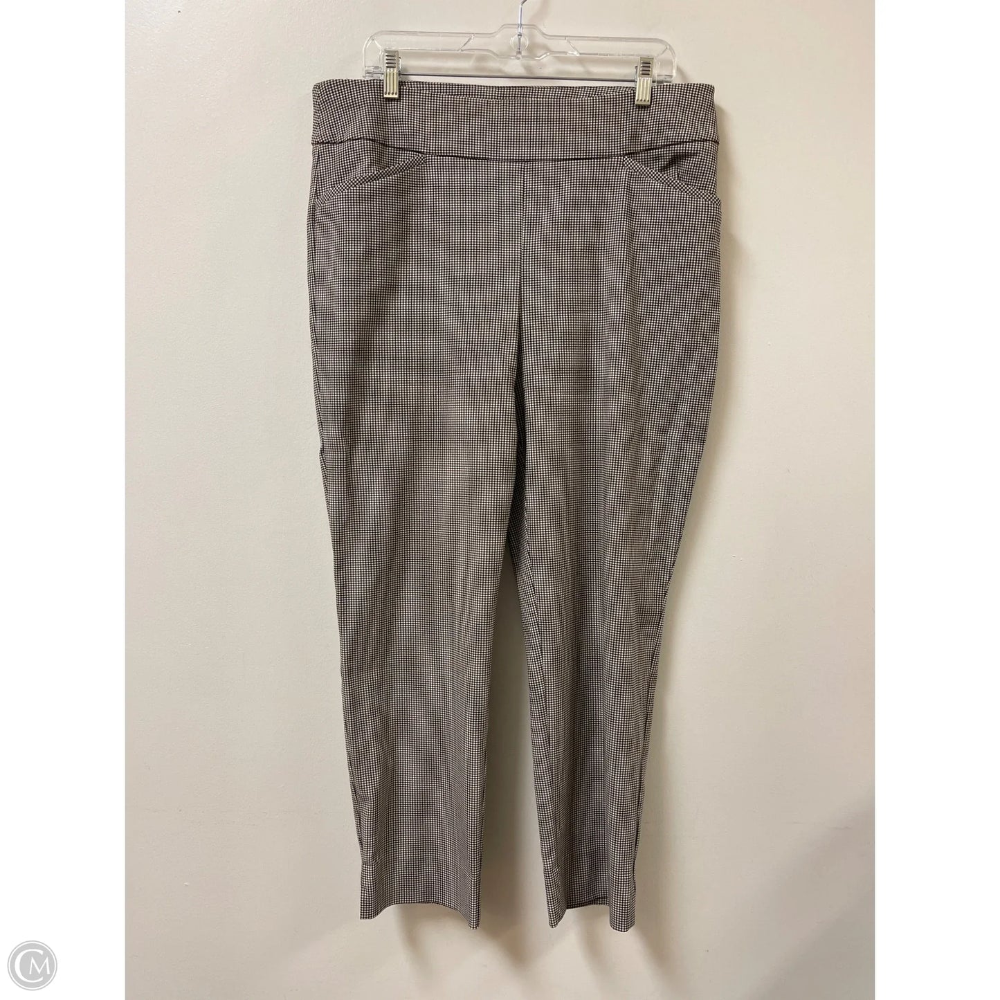 Pants Dress By Chicos In Brown & Cream, Size: 14