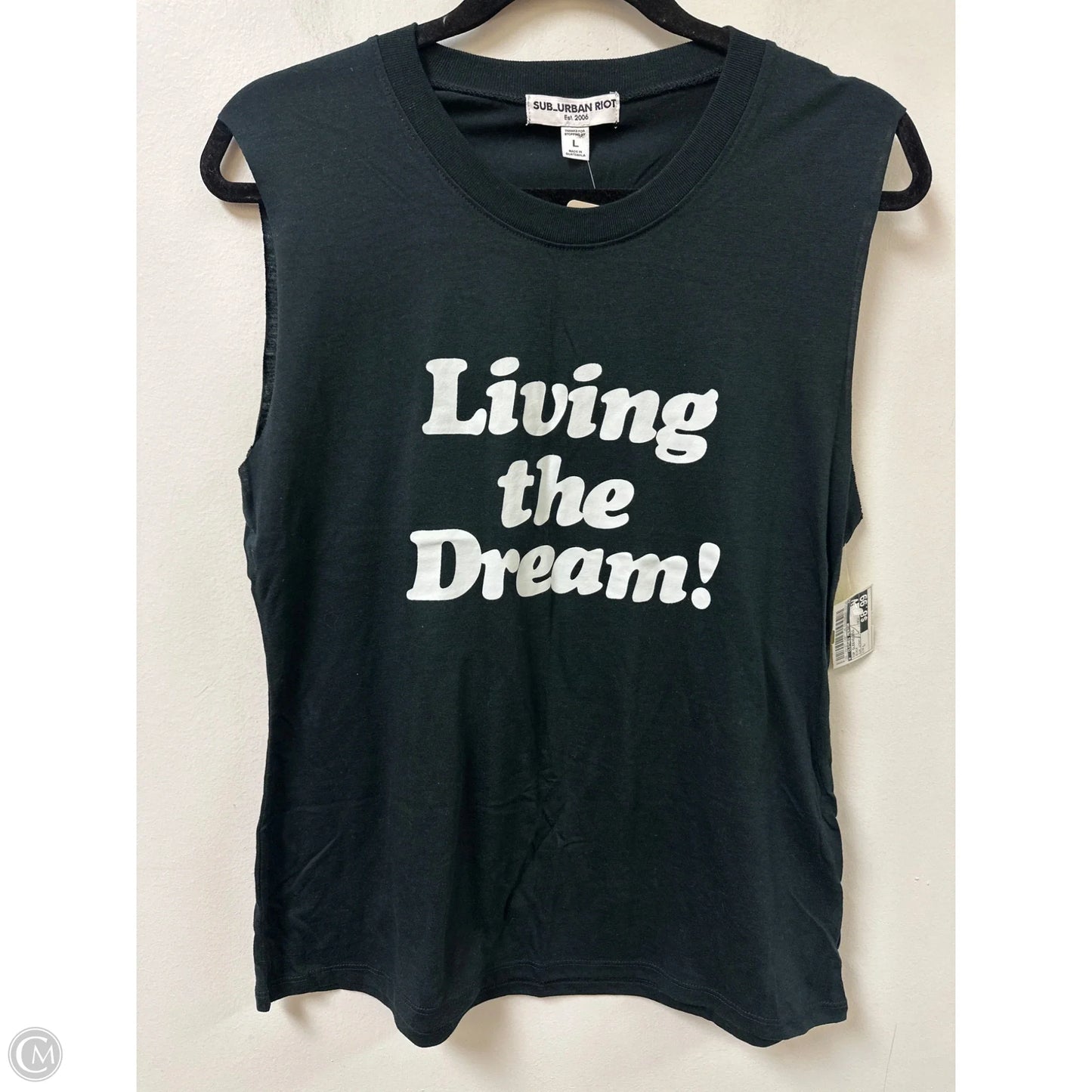 Top Sleeveless By Clothes Mentor In Black, Size: L