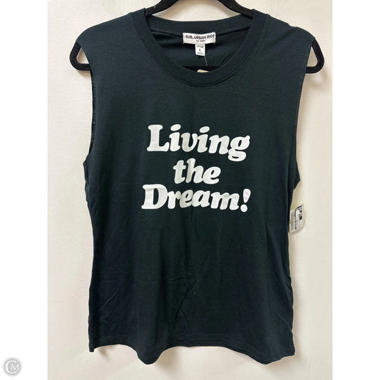 Top Sleeveless By Clothes Mentor In Black, Size: L