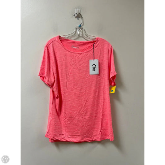 Athletic Top Short Sleeve By Zyia In Pink, Size: Xl