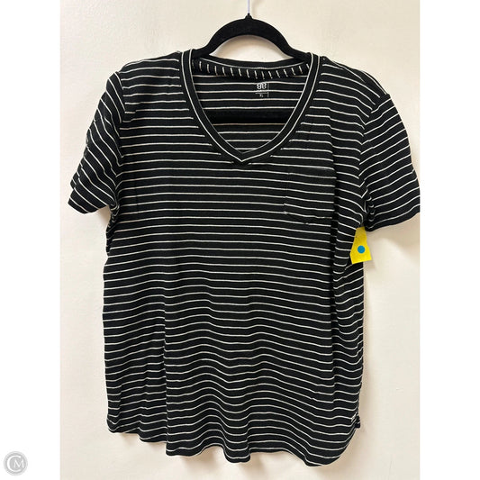 Top Short Sleeve By Albion In Striped Pattern, Size: Xl