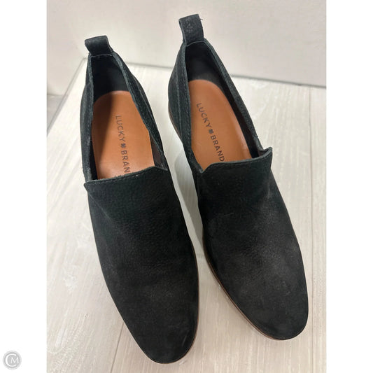 Boots Ankle Heels By Lucky Brand In Black, Size: 8.5