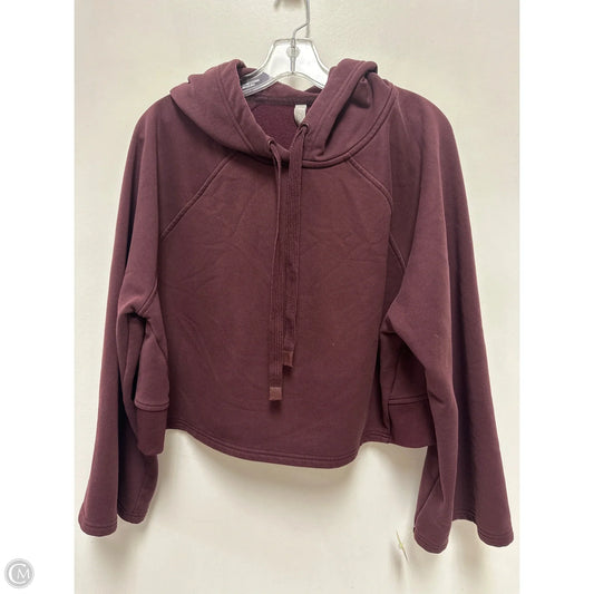 Athletic Sweatshirt Hoodie By Athleta In Red, Size: M