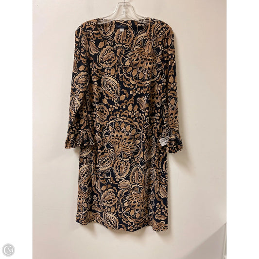 Dress Casual Midi By Tommy Hilfiger In Brown, Size: Xl