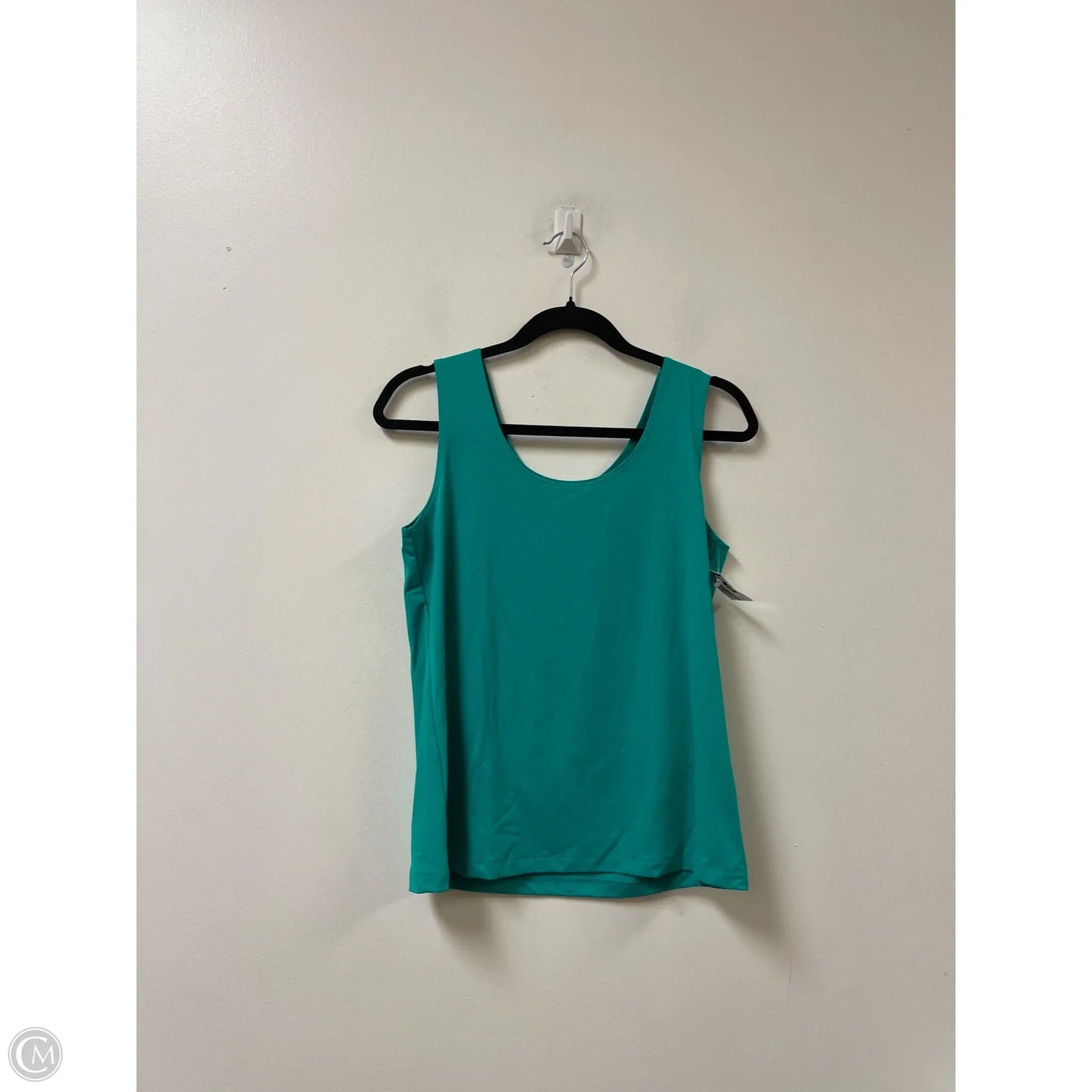 Top Sleeveless By Chicos In Green, Size: M