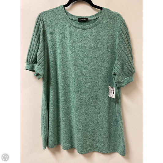Top Short Sleeve By Clothes Mentor In Green, Size: 2x