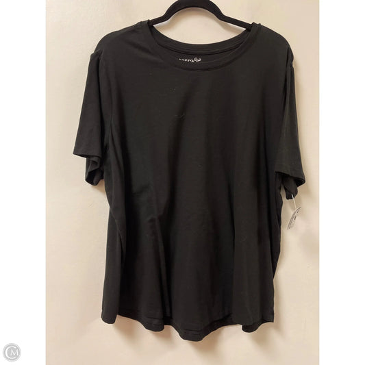 Top Short Sleeve Basic By Terra & Sky In Black, Size: 2x