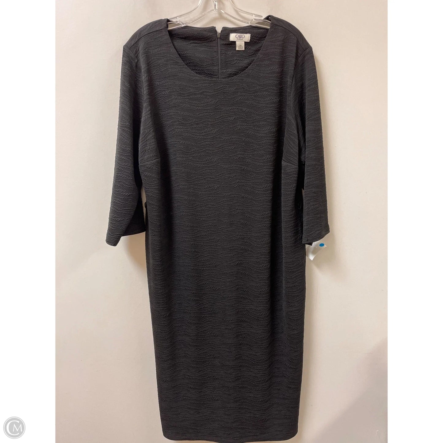 Dress Casual Midi By Cato In Black, Size: 2x