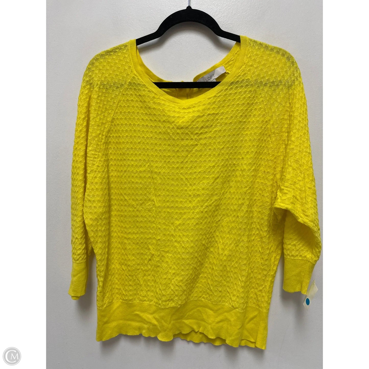 Sweater By Loft In Yellow, Size: Xl