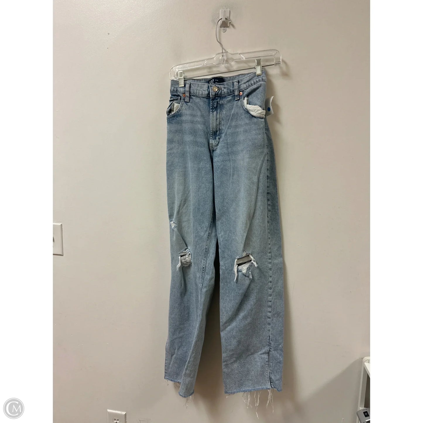 Jeans Boyfriend By Gap In Blue Denim, Size: 12