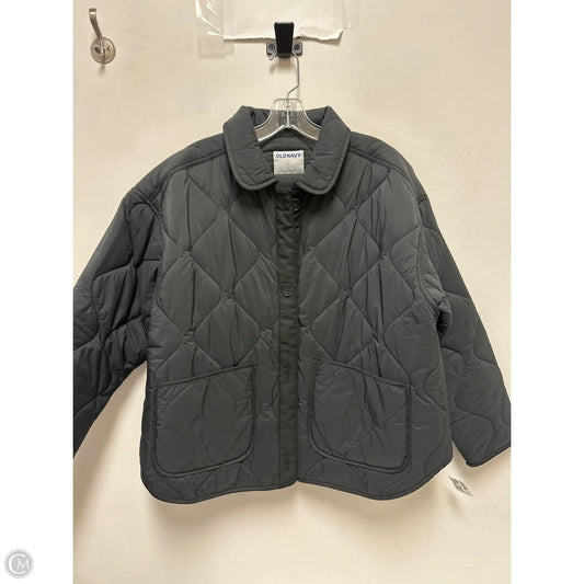 Jacket Puffer & Quilted By Old Navy In Grey, Size: L