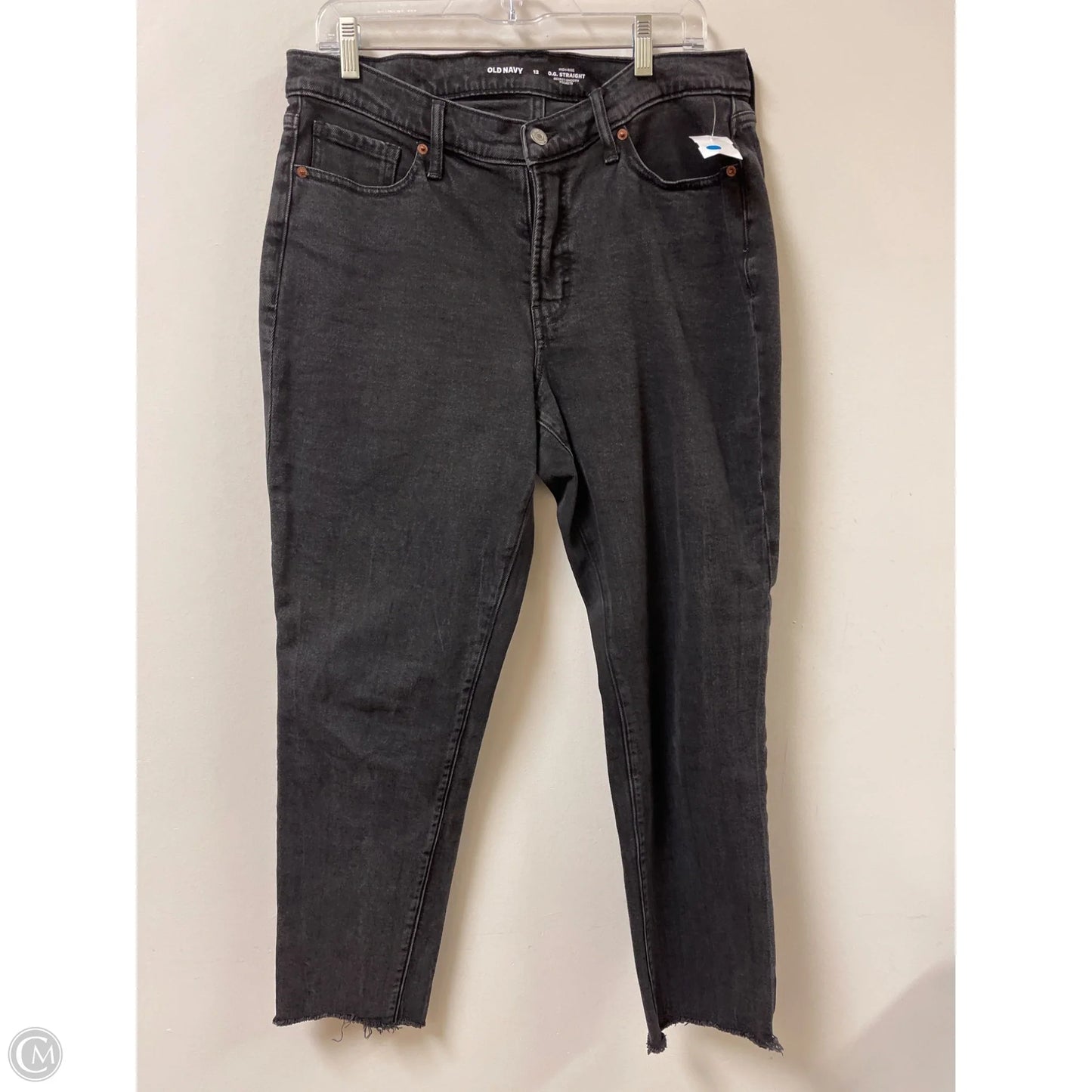 Jeans Straight By Old Navy In Black, Size: 12