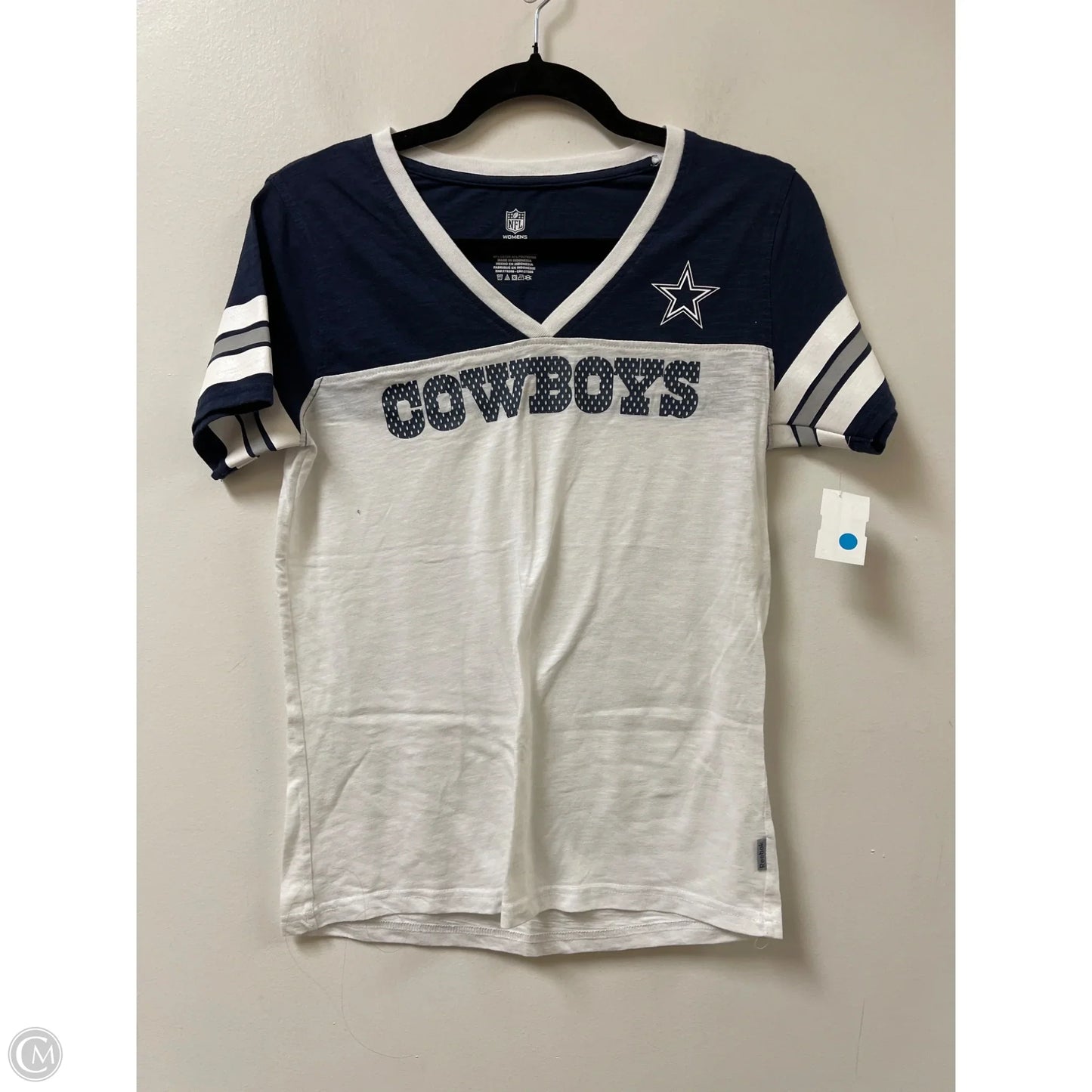 Top Short Sleeve By Nfl In Navy, Size: M