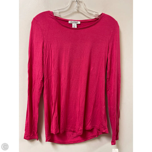 Top Long Sleeve Basic By White House Black Market In Pink, Size: Xs