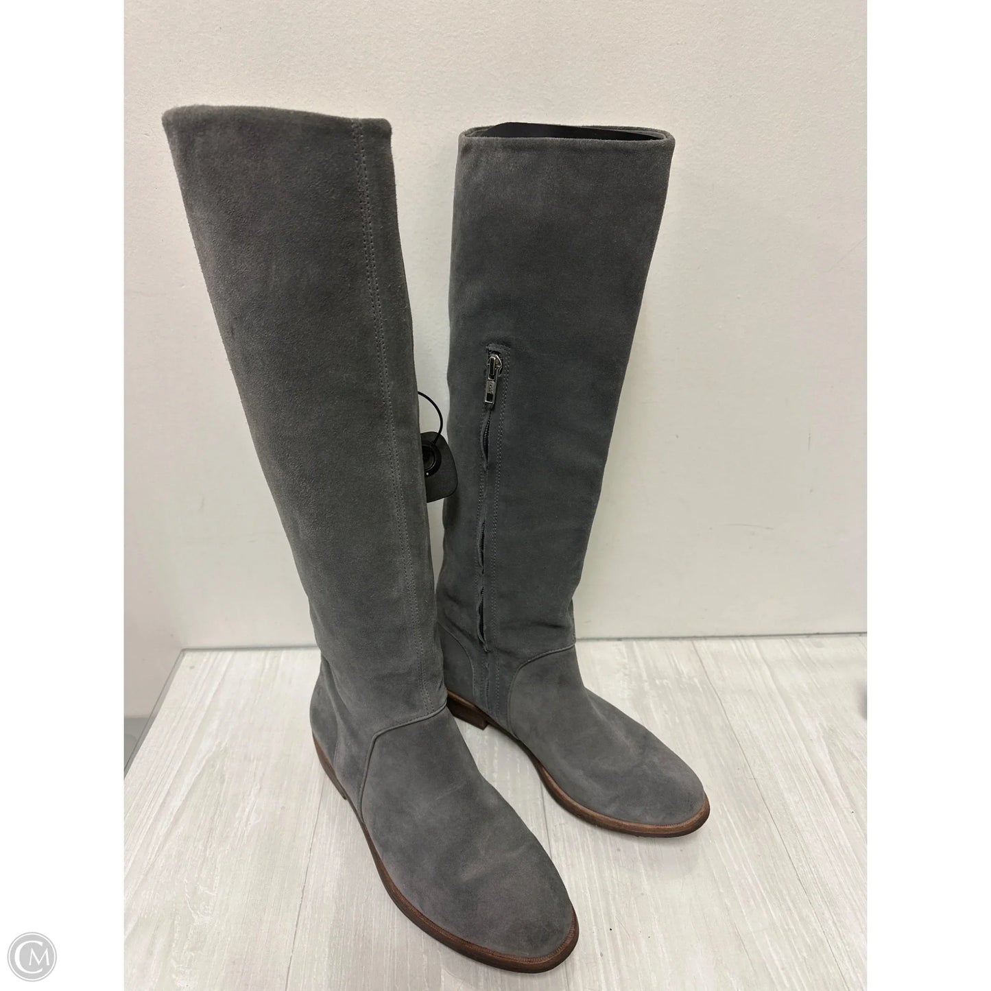 Boots Designer By Ugg In Grey, Size: 8.5