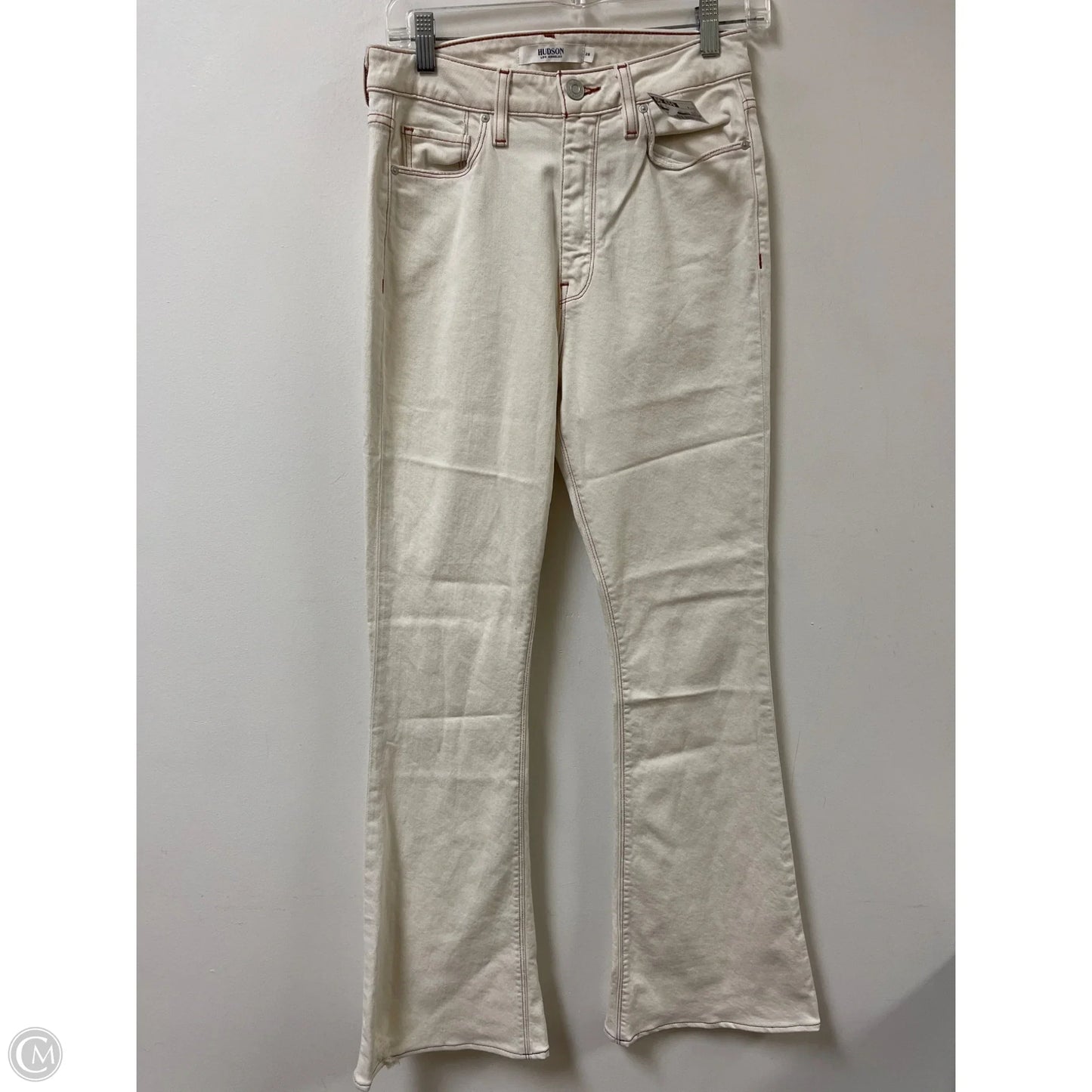 Jeans Boot Cut By Hudson In Cream, Size: 6