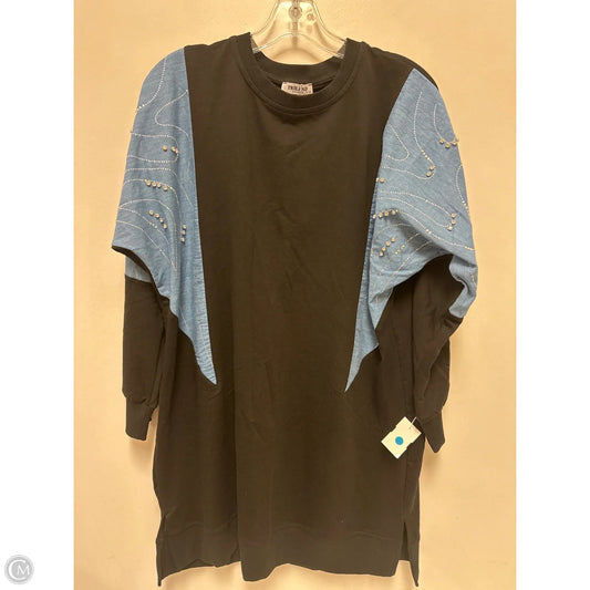 Tunic Long Sleeve By Clothes Mentor In Black, Size: M