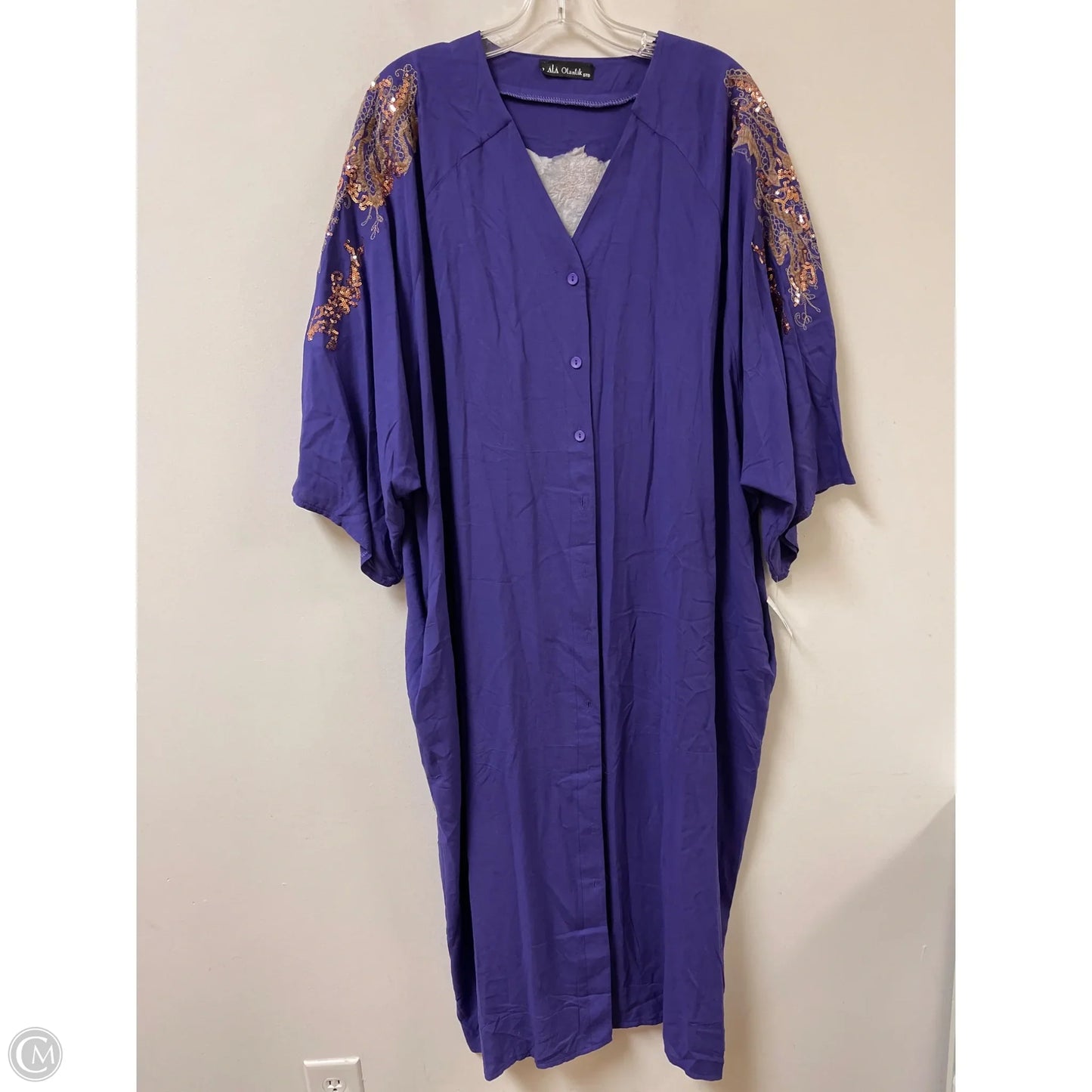 Kimono By Clothes Mentor In Purple, Size: Xl