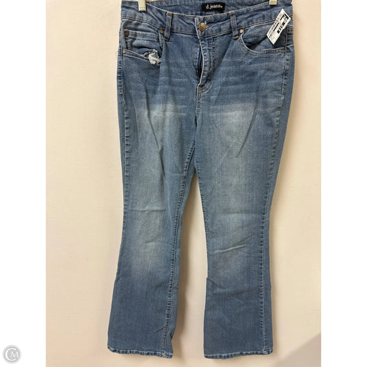 Jeans Boot Cut By D Jeans In Blue Denim, Size: 8