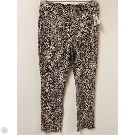 Pants Leggings By Chicos In Animal Print, Size: 2