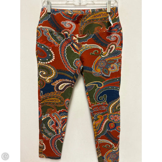 Pants Leggings By Clothes Mentor In Paisley Print, Size: 8
