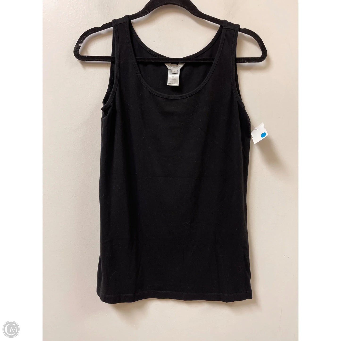 Top Sleeveless By Multiples In Black, Size: S
