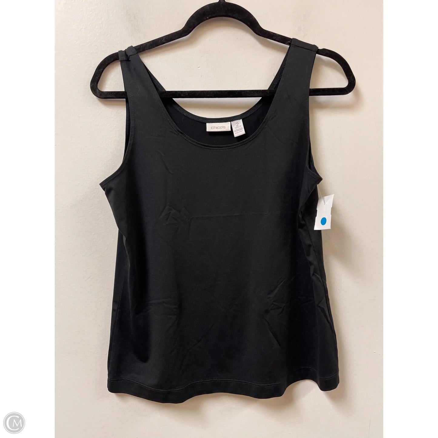 Top Sleeveless By Chicos In Black, Size: L