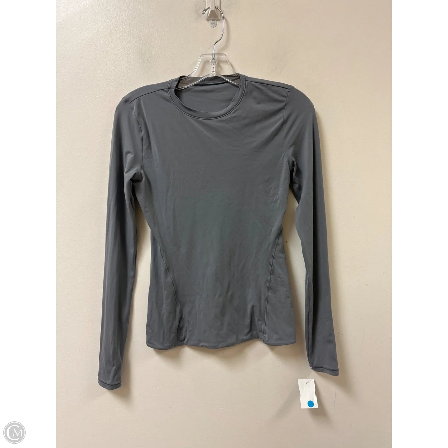 Athletic Top Long Sleeve Crewneck By Lululemon In Grey, Size: Xs